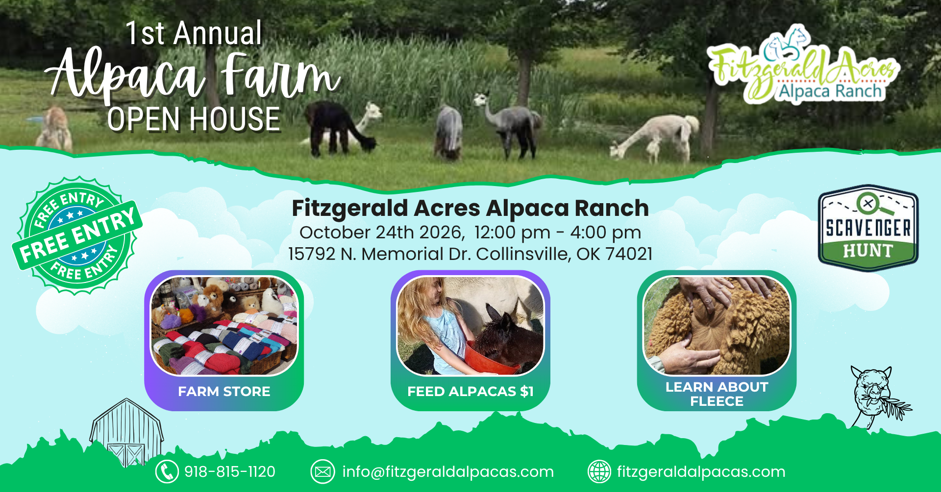 1st Annual Alpaca Farm Open House 2026
